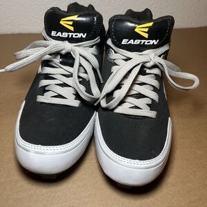 Easton Elite Mid Top Baseball Cleats Black Lace Up Athletic Sneakers Shoes Sz7